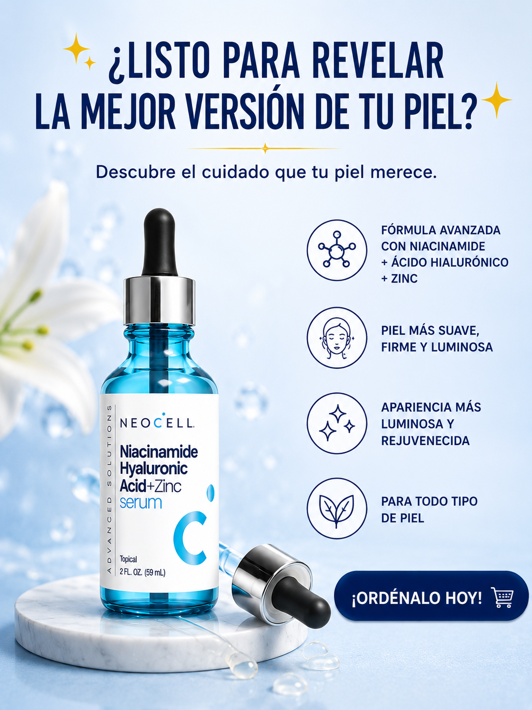 Serum Facial De Acidohialuronico Neocell